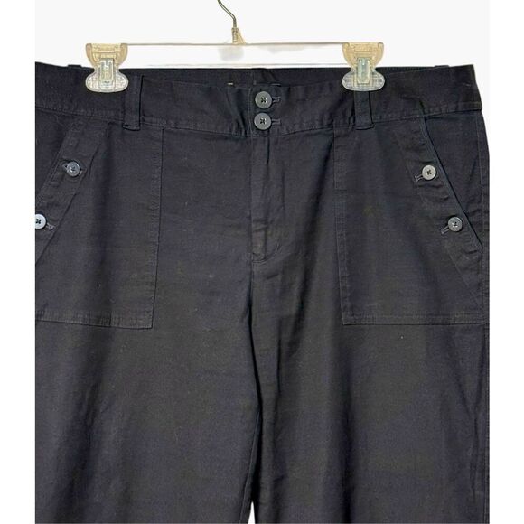 Banana Republic Pants Sz. 14 Navy Blue Wide Leg High Waist - Picture 4 of 6